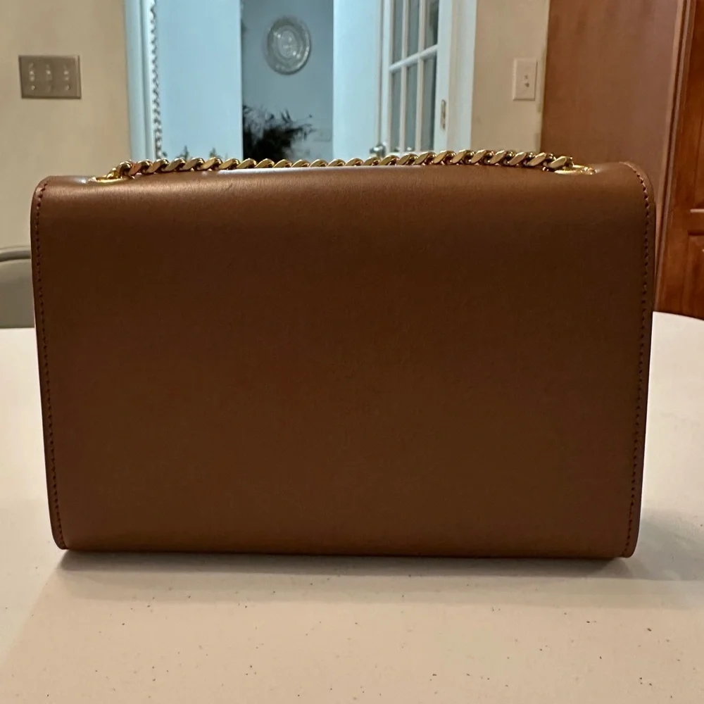 Yves Saint Laurent YSL Kate Tassle Tan/Gold Chain Shoulder Bag